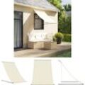 Markise Einziehbar Creme 150x150 cm Stoff und Stahl - Markisen - Creme - The Living Store