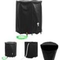 Wassertank mit Wasserhahn Faltbar 1250 l pvc - Bewässerungssysteme - Schwarz - The Living Store