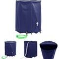 Wassertank mit Wasserhahn Faltbar 1250 l pvc - Bewässerungssysteme - Blau - The Living Store