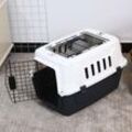 Bella Pet - Transportbox für Tiere mit einer harten Struktur und einem kleinen Teppich 40x58x38 Rexxy l