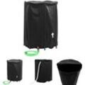 Wassertank mit Wasserhahn Faltbar 1350 l pvc - Bewässerungssysteme - Schwarz - The Living Store