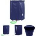 Wassertank mit Wasserhahn Faltbar 1350 l pvc - Bewässerungssysteme - Blau - The Living Store