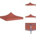 Vidaxl - Dächer für Pavillions - Living Partyzelt-Dach 3x3 m Terrakotta-Rot 270 g/m² - Braun