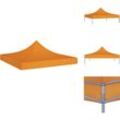 Vidaxl - Dächer für Pavillions - Living Partyzelt-Dach 2x2 m Orange 270 g/m² - Orange