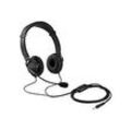 Kensington Hi-Fi Headphones with Mic - Kopfhörer mit Mikrofon - On-Ear - kabelgebunden - 3,5 mm Stecker