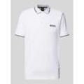 Regular Fit Poloshirt mit Label-Stitching Modell 'Paddy'