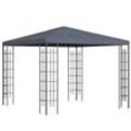 Gartenpavillon 3 x 3 m Pavillon Gartenzelt Festzelt Partyzelt Stahl Polyester Grau