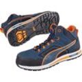 Puma - 633140329000045 Sicherheitsstiefel Crosstwist mid Größe 45 blau/orange S3S