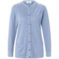 Strickjacke aus 100%Schurwolle Pure Tasmanian Wool Peter Hahn blau, 36