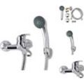 Vidaxl - Armaturen - Living Bad Dusche Mischbatterie Set Chrom - Silber