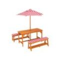 LIVARNO home Kinder Gartentisch Set, mit Sonnenschirm