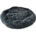 Hundebett Jimmy flauschig anthrazit 80 x 18 cm Hunde Bett Kissen Schlafplatz