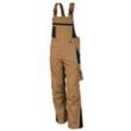 QUALITEX HIGH QUALITY WORKWEAR Latzhose PRO khaki/schwarz Damen: 50 Herren: 56