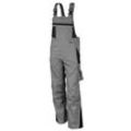 QUALITEX HIGH QUALITY WORKWEAR Latzhose PRO grau/schwarz Damen: 44 Herren: 50