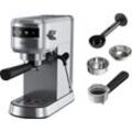 AEG Espressomaschine "Gourmet 6 EC6-1-6ST", grau (edelstahl), 1 Tasse(n), Kaffeemaschinen, Siebträger