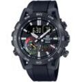 Smartwatch CASIO EDIFICE "ECB-40MP-1AEF", schwarz, Smartwatches Armbanduhr, Herrenuhr, Bluetooth, Stoppfunktion, Weltzeit, digital