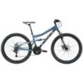 Mountainbike BIKESTAR Gr. 38, blau, Fahrräder, 38cm, 26 Zoll (66,04cm), für Damen und Herren, Kettenschaltung