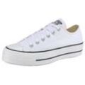 Sneaker CONVERSE "CHUCK TAYLOR ALL STAR PLATFORM CANVAS", Gr. 36, weiß, Textil, sportlich, Schuhe, Topseller