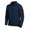 FHB CHRISTOPH Strick-Fleece-Jacke, marine-schwarz, Gr. 2XL