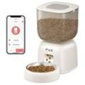 Puppy kitty Futterautomat Katze, 2,4G WiFi App-Steuerung Automatischer Futterspender Katze mit Edelstahlschüssel, 10S Aufnahmefunktion, 1-10