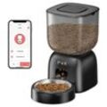 Puppy kitty Futterautomat Katze, 2,4G WiFi App-Steuerung Automatischer Futterspender Katze mit Edelstahlschüssel, 10S Aufnahmefunktion, 1-10