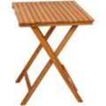 Akazie Balkon und Gartentisch - 72 x 55 cm - Holz Bistrotisch Klapptisch Biergarten Tisch