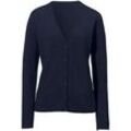 Strickjacke aus 100% Premium-Kaschmir Modell Cora Peter Hahn Cashmere blau, 42