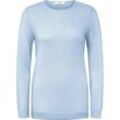 Rundhals-Pullover aus 100% Premium-Kaschmir Peter Hahn Cashmere blau, 44