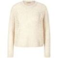 Rundhals-Pullover tRUE STANDARD beige, 42