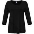 Rundhals-Shirt 3/4-Arm Anna Aura schwarz, 44