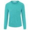 Rundhals-Pullover aus 100% SUPIMA®-­Baumwolle Peter Hahn türkis, 44