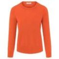 Rundhals-Pullover aus 100% SUPIMA®-­Baumwolle Peter Hahn orange, 52