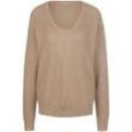 Rundhals-Pullover aus Seide und Kaschmir include beige, 42