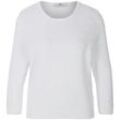 Rundhals-Pullover aus 100% SUPIMA®-Baumwolle Peter Hahn weiss, 46