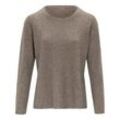 Rundhals-Pullover aus Schurwolle und Kaschmir include beige, 38