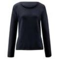 Rundhals-Pullover aus 100% Premium-Kaschmir Peter Hahn Cashmere blau, 44