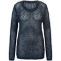 Rundhals-Pullover Emilia Lay blau, 40