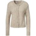 Strickjacke überschnittener Schulter Peter Hahn beige, 44