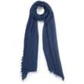 Strickschal aus 100% Premium-Kaschmir Peter Hahn Cashmere blau