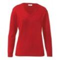 V-Pullover aus 100% Schurwolle Pure Tasmanian Wool Peter Hahn rot, 50