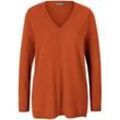 V-Pullover aus 100% Premium-Kaschmir include orange, 38