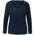 V-Pullover Emilia Lay blau, 40