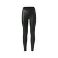 Jeggings in Lederoptik - Schwarz - Gr.: XS