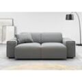 2-Sitzer ANDAS "Glimminge auch in Breitcord + Feincord + Easy care-Bezug", grau, B:194cm H:71cm T:101cm, 100% Polyester, Sofas, besondere Kedernähte,, Zierkissen