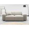 2-Sitzer ANDAS "Glimminge auch in Breitcord + Feincord + Easy care-Bezug", grau (hellgrau), B:194cm H:71cm T:101cm, 100% Polyester, Sofas, besondere Kedernähte,, Zierkissen