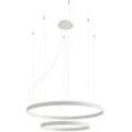 SOLLUX LIGHTING Kronleuchter "RIO", weiß, H: 150cm, Lampen, Verteiltes Licht, Pendelleuchte