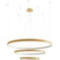 SOLLUX LIGHTING Kronleuchter "RIO", gold (golden), H: 150cm, Lampen, Verteiltes Licht, Pendelleuchte