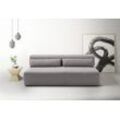 Schlafsofa INOSIGN "Donka Dauerschläfer-geeignet, belastbar bis 270 kg incl. Bettkasten", grau (stone), B:200cm T:108cm, 100% Polyester, Sofas, ohne Armlehnen, Breite 200 cm, auch in Cord, Tonnentaschen-Federkern