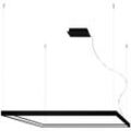 SOLLUX LIGHTING Kronleuchter "NELYA", schwarz, H: 150cm, Lampen, Slush -Einstellung, Pendelleuchte