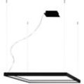 SOLLUX LIGHTING Kronleuchter "NELYA", schwarz, H: 150cm, Lampen, Slush -Einstellung, Pendelleuchte